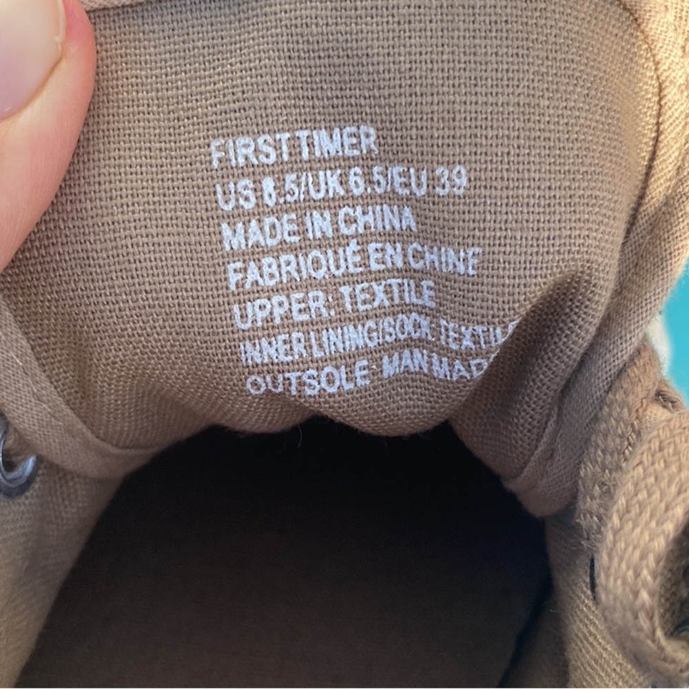 Tan platform sneakers - Picture 5 of 10